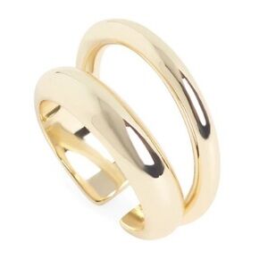 Loren Stewart x Curateur Deux‎ Open Gold Plated Ring Size 7 NEW